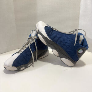 Nike Air Jordan 13 Retro Flint Sneakers Size:11 Blue/white 414571-401